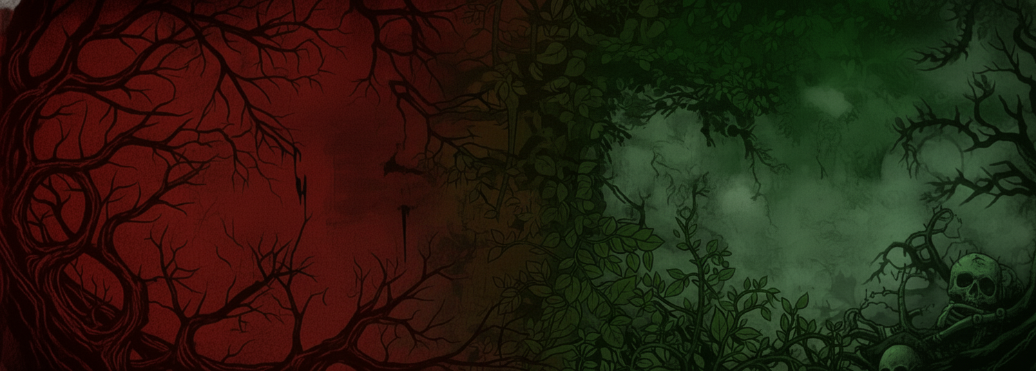 a textured red and green background