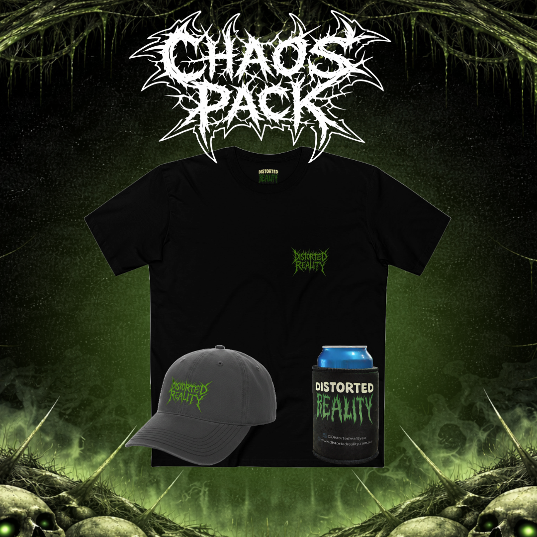 Distorted Reality Chaos Pack bundle, featuring a collection of digital design elements and creative assets.