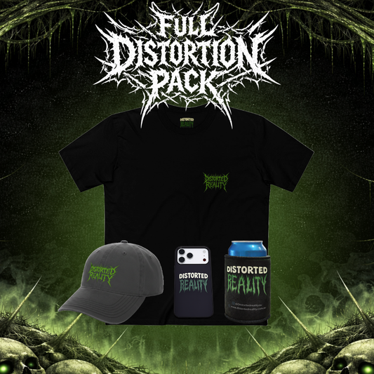 Full Distortion Pack bundle by Distorted Reality featuring various guitar distortion effects and pedal images.