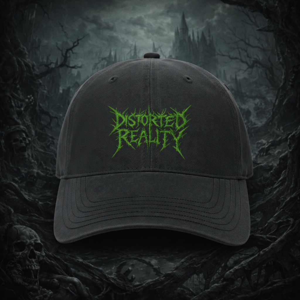 Distorted Reality Enzyme Washed Cap – Preorder - Distorted Reality
