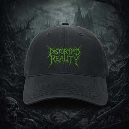 Distorted Reality Enzyme Washed Cap – Preorder - Distorted Reality
