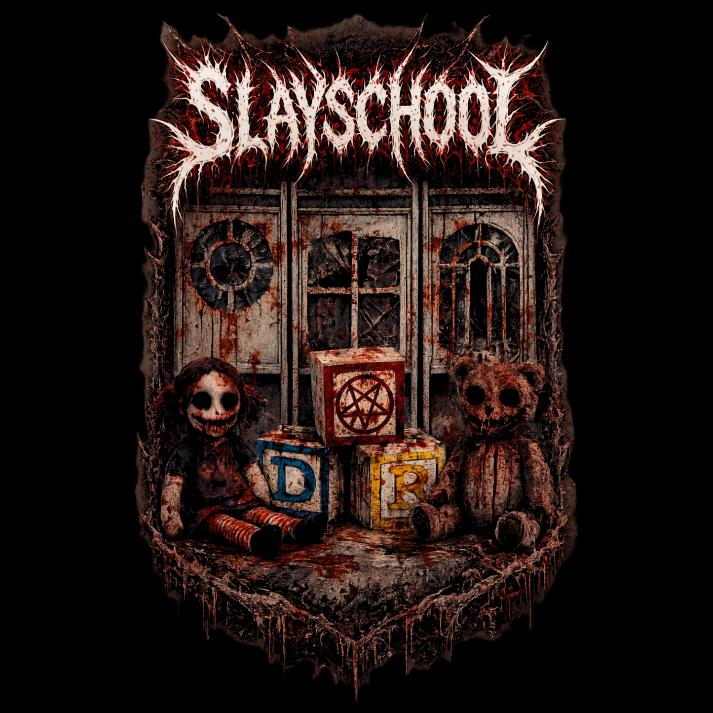 Slayschool Tee - Distorted Reality